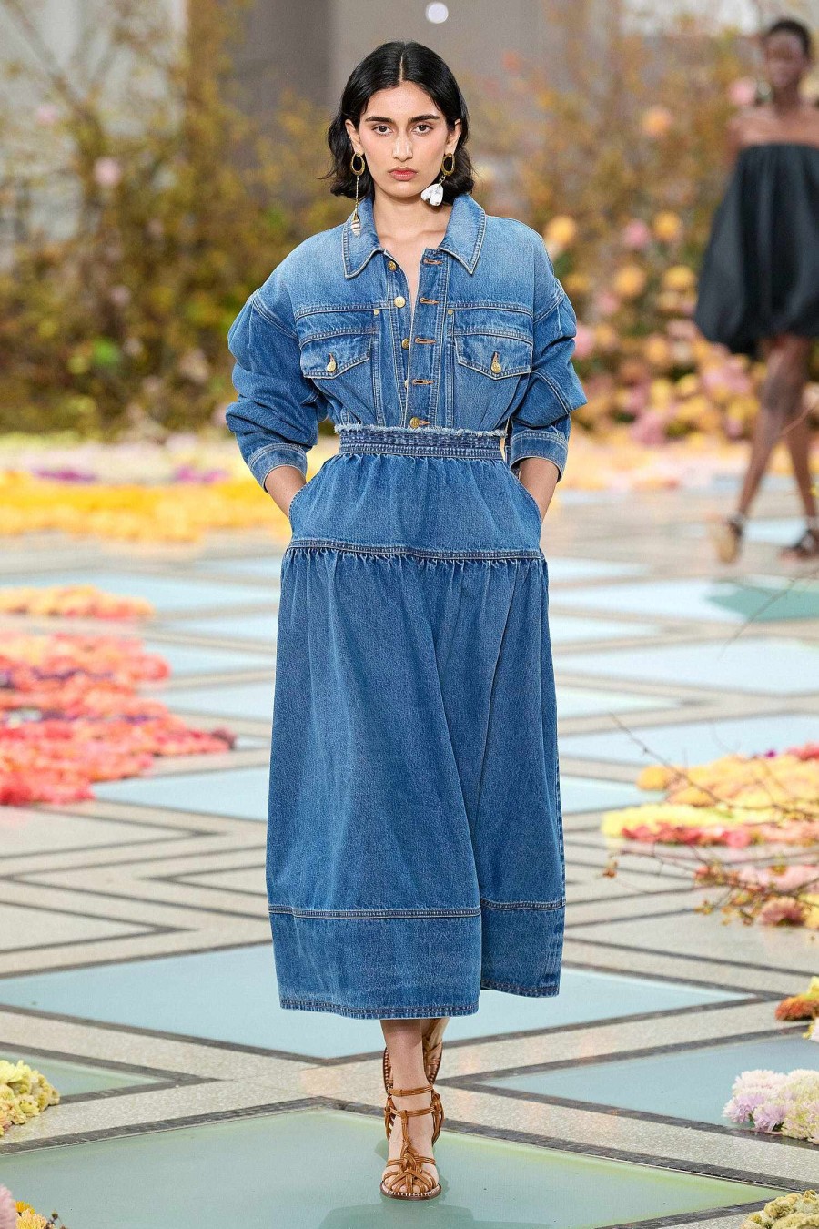 Klar Til At Bære Ulla Johnson | Odette-Jakken Donau Medium Indigo Wash